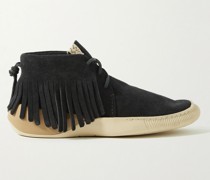 Kuiva Shaman-Folk Sneakers aus Veloursleder mit Fransen