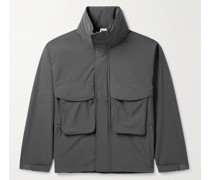 Jacke aus Shell mit Logostickerei