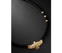 Kette aus Gold mit Onyxen und Diamanten
