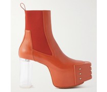 Grill Kiss Leather Platform Boots