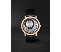 Altiplano Ultimate Automatic 41mm 18-Karat Rose Gold and Leather Watch, Ref. No. G0B43120