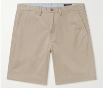 Chino-Shorts aus gebürstetem Baumwoll-Twill mit Stretch-Anteil
