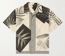 + Paula's Ibiza Hemd aus einer Baumwoll-Seidenmischung mit Blumenprint und wandelbarem Kragen