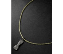 Figa Florentine Blackened Gold Lurex Pendant Necklace