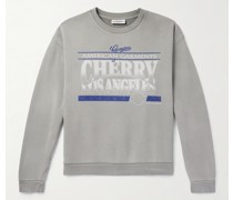 American Garments Sweatshirt aus Baumwoll-Jersey mit Logoprint