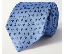 Geo Krawatte aus Seiden-Jacquard, 9 cm
