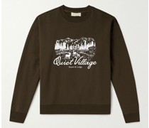 Quiet Village Sweatshirt aus Baumwoll-Jersey mit Logoprint