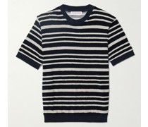 Solun Striped Cotton-Terry T-Shirt