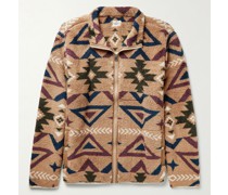 + Doug Good Feather Jacke aus recyceltem Fleece mit Print