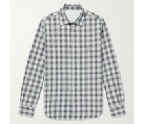Giacomo Checked Organic Cotton-Blend Shirt