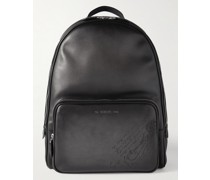 Scritto Logo-Debossed Leather Backpack