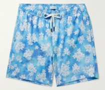 Charles Straight-Leg Long-Length Printed Swim Shorts
