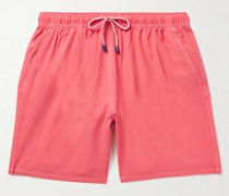 Crown lange, gerade geschnittene Badeshorts
