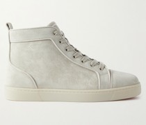 Louis High-Top-Sneakers aus Veloursleder mit Logoverzierung