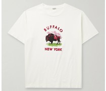 Schmal geschnittenes T-Shirt aus Baumwoll-Jersey mit Print