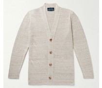 Slim-Fit Linen and Cotton-Blend Cardigan