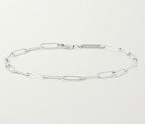 Box Rhodium-Plated Chain Bracelet
