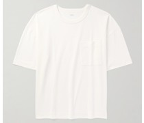 Oversized-T-Shirt aus Jersey aus einer Baumwoll-Leinenmischung