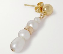 Maite vergoldeter einzelner Ohrstecker mit Perlen