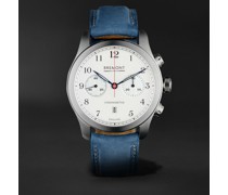 ALT1-C Rose Automatic Chronograph 43 mm Uhr aus Edelstahl mit Armband aus Nubukleder, Ref.-Nr. ALT1-C/ROSE