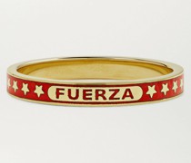 Fuerza 18-Karat Gold and Enamel Ring