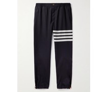 Tapered Striped Wool Trousers