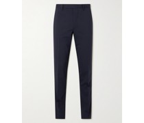 Straight-Leg Stretch-Wool Suit Trousers