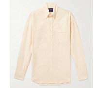 Hemd aus gestreiftem Baumwoll-Oxford mit Button-Down-Kragen