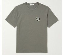 T-Shirt aus Baumwoll-Jersey mit Stickerei