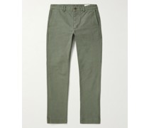 Slim-Fit Garment-Dyed Cotton-Twill Chinos