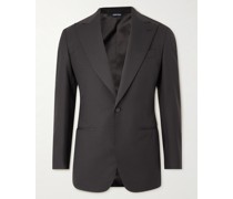 Wool and Mohair-Blend Twill Tuxedo Jacket