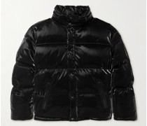 Quilted Glossed-Shell Down Jacket
