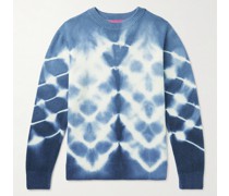 Wavey Pullover aus Kaschmir mit Batikmuster