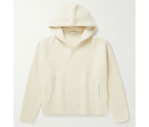 Dakota Kapuzenpullover aus Wolle in Rippstrick
