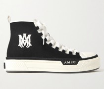 MA Court High-Top-Sneakers aus Canvas mit Lederbesatz