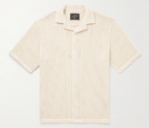 Hemd aus einer gehäkelten Baumwollmischung mit Reverskragen