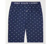 Straight-Leg Printed Cotton-Poplin Pyjama Shorts