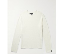Collin Honeycomb-Knit Merino Wool-Blend Sweater