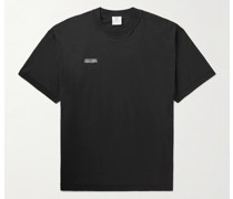 Oversized-T-Shirt aus Baumwoll-Jersey mit Logoapplikation