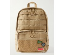 Jungle Rucksack aus technischem Twill mit Logoapplikation und Webband