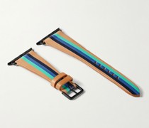 Aquatica Uhrenarmband aus Leder mit Streifen