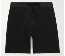 Shorts mit Kordelzugbund mit geradem Bein und Popeline-Besatz aus Supima®-Baumwoll-Jersey