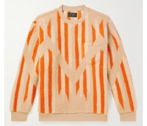 Sweatshirt aus Fleece mit Jacquard-Muster