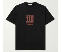 + 118 Second Läder Logo-Print Cotton-Jersey T-Shirt