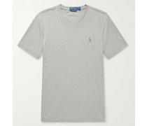 Slim-Fit Mélange Cotton-Jersey T-Shirt