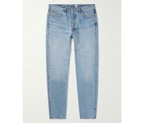 Schmal zulaufende Jeans aus recyceltem Selvedge Denim