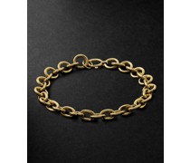 Mixed Link Gold Chain Bracelet