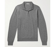 Slim-Fit Cashmere Half-Zip Sweater