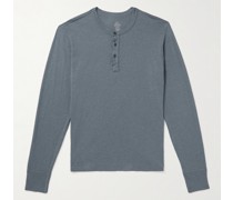 Henley Shirt aus Baumwoll-Jersey
