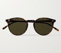 N. 02 Sun Sonnenbrille mit rundem Rahmen aus Azetat in Schildpattoptik